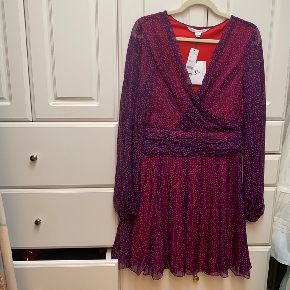 DVF  snake weave textured dress